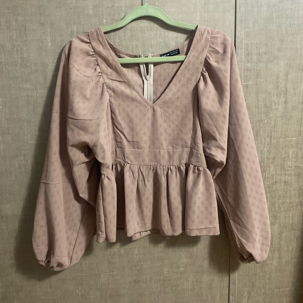 Blush top never used